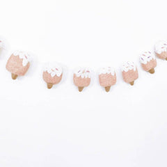 Ice Cream Felt Banner - Pretty Day