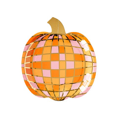 Disco Pumpkin Plates - 8pk - Pretty Day