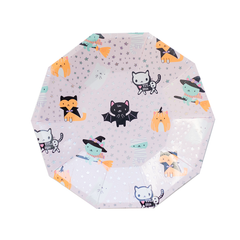 Meowloween Small Plates  8 Pk. - Pretty Day