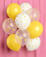 Lemon Printed Balloons 24 Latex Balloons