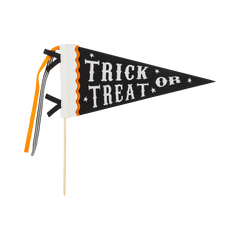 Trick or Treat Halloween Felt Pennant