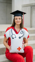 Nurse Themed Scrub Top Foil Balloon 18" Air Fill Only