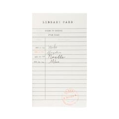Library Card Dinner Napkins  - 24pk - Pretty Day
