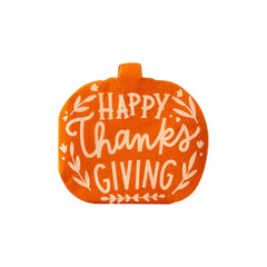 Happy Thanksgiving Pumpkin Napkin - Pretty Day