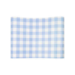 My Mind’s Eye - PLTBR172 - Blue Gingham Paper Table Runner - Pretty Day