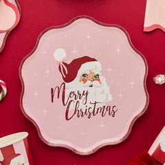 Vintage Santa Paper Plates 8pk. - Pretty Day