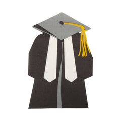 Cap and Gown Shaped Guest Napkin 24pk. - Pretty Day