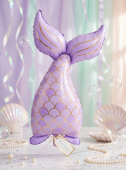 Mermaid Tail Foil Balloon Purple
