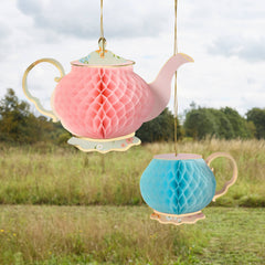 Tea Party Honeycomb Decorations 2pk. - Pretty Day
