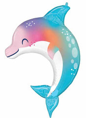Under the Sea Dolphin Foil Balloon 33" - Pretty Day
