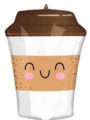Coffee To Go 21" Foil Balloon - Pretty Day