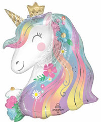 Whimsical Unicorn Jumbo Foil Balloon 29"