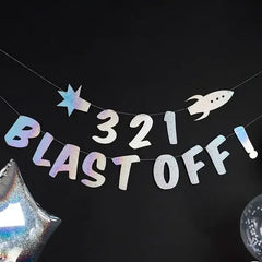 Hootyballoo by Club Green - 3 2 1 Blast Off' Banner 2M - Pretty Day