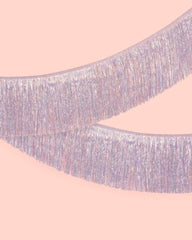Iridescent Fringe Foil Banner - Pretty Day