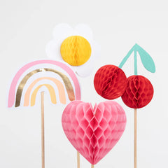 Meri Meri Happy Icons Cake Toppers - Pretty Day