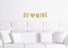 Be Mine Valentines Day Party Banner with Heart Love - Pretty Day