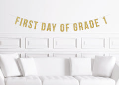 First Day of School Banner Kit (includes all grades) - Pretty Day