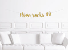 40th Birthday Banner - Pretty Day