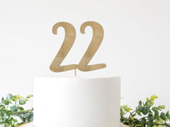 22nd Birthday Party Decorations, 22 Cake Topper, I'm Feelin 22 Theme 22nd Birthday, Feeling 22 Caketopper Decor Party Supplies - Pretty Day