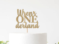 Custom Onederland Cake Topper, Name's Onederland Party Decorations, Personalized Winter Onederland Decor, Alice in Onederland Party Supplies - Pretty Day