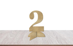 2nd Birthday Table Decorations, Second Birthday Centerpiece, Boy Girl Gold 2 Table Number Decor, Party Supplies - Pretty Day