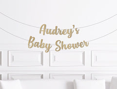 Custom Baby Shower Banner, Name's Baby Shower Sign, Personalized Baby Shower Decorations, Customized Decor Summer Winter Fall Spring - Pretty Day