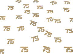 75th Birthday Decorations, Glitter Paper 75 Confetti, 75  Decor, Party Supplies Seventy Fifth Man Woman, Gold, Rose Gold, Anniversary - Pretty Day
