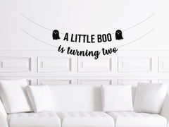 Halloween 2nd Birthday Decorations, A Little Boo is Turning Two, Two Spooky Decor,  Almost 2, Boo I'm 2 Party Supplies - Pretty Day