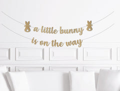 A Special Little Bunny Is On The Way Banner, Her Way His Way Easter Baby Shower Decorations, Bunny Themed Decor Party Supplies - Pretty Day