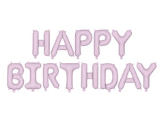 Matte Purple Happy Birthday Foil Air Fill Balloon - Pretty Day