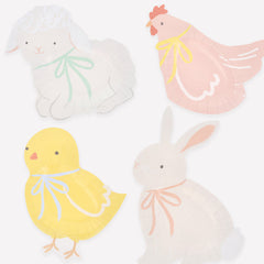 Spring Animals Plates 8pk.