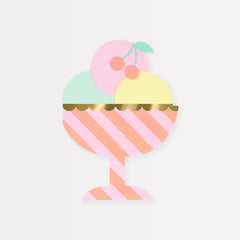 Ice Cream Sundae Napkins 16pk. - Pretty Day