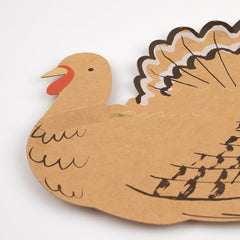 Meri Meri Thanksgiving Turkey Shaped Paper Napkins 16 Pack - Pretty Day