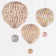 Meri Meri x Liberty Origami Balloon Decorations - Pretty Day