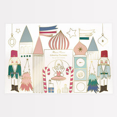 Nutcracker Christmas Coloring Placemats 8pc - Pretty Day
