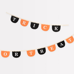 Meri Meri Trick or Treat Fabric Halloween Garland - Pretty Day
