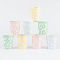 Ditsy Bunny Cups 8pk.