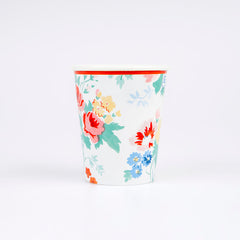 Vintage Floral Cups 8pk. - Pretty Day