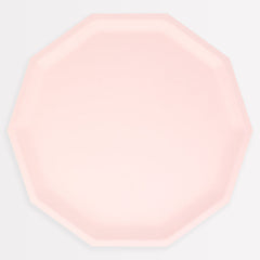 Pink Decagon Compostable Dinner Plates 8pk. - Pretty Day