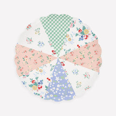 Meri Meri Patchwork Plates Small 8pk.