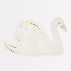 Meri Meri Swan Shaped Plate - 8 pk S4051 - Pretty Day