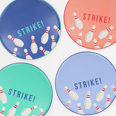 Bowling Dinner Plates 8pk. - Pretty Day