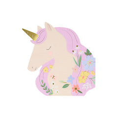 Meadow Unicorns Shaped Napkins 16pk. - Pretty Day