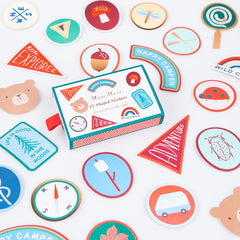 Camping Adventure Shaped Stickers - Pretty Day