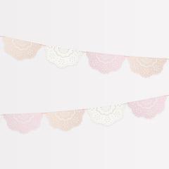 Pink Lace Paper Party Garland - Pretty Day