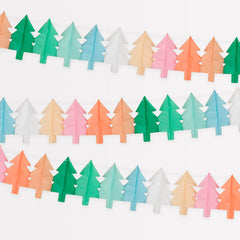 Tissue Paper Christmas Tree Garlands - Pretty Day