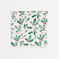 Holly Pattern Christmas Napkins Large 16pc - Pretty Day