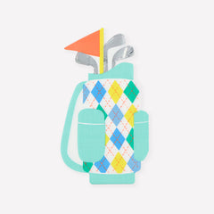 Golf Bag Shaped Napkins 16pk.