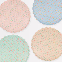 Vintage Ditsy Floral Dinner Plates 8pk. - Pretty Day