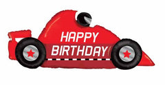Race Car Happy Birthday Foil Balloon 56" - Pretty Day